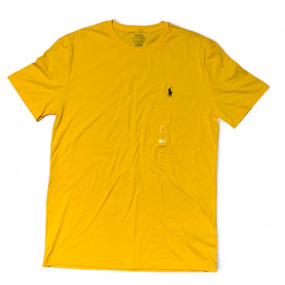 Polo by Ralph Lauren Yellow Short Sleeve Tee with Navy Pony